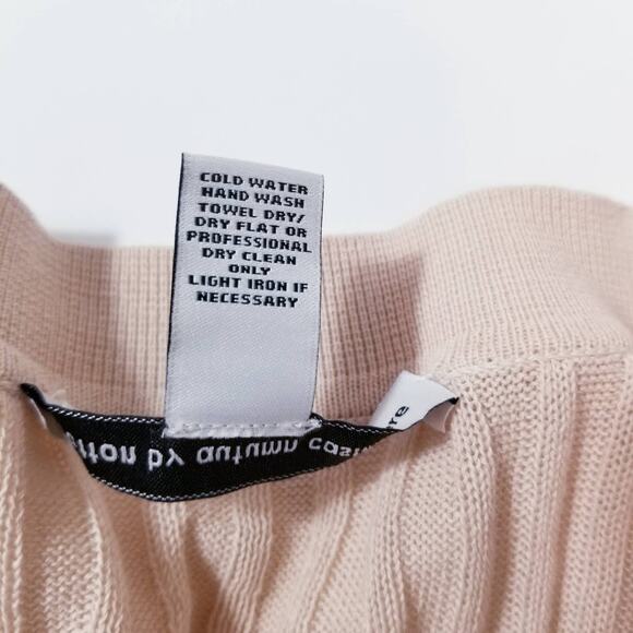 Cotton by Autumn Cashmere Cream Rib Long Knit Cardigan - Picture 11 of 12